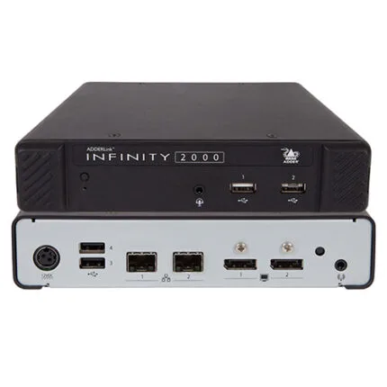 Data centre server rack with cooling and power distribution infrastructure components