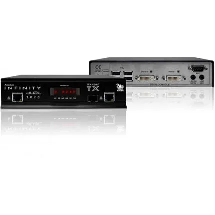 Adder Adder Dual head, single link DVI and USB2.0 KVM Extender (Transmitter/Receiver) (ALIF2020P) (ALIF2020P) — A single link, dual head digital video and USB fanless KVM extender that runs over a sin