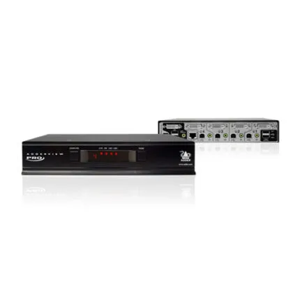 Adder Adder ADDERView 4 PRO Dual-Link DVI-I Video & Peripheral Switch (One Video Head) (AV4PRO-DVI) (AV4PRO-DVI) — Key Features Control Four Computers with One Mouse Supports One Video Head per Channe