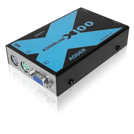 Adder Adder AdderLink X100 PS/2 & VGA KVM CATx Extender Pair (USB CAM) 100 Mtr (X100-USB/P) (X100-USB/P) — The AdderLink X100-USB/P is USB KVM extender which has been designed for use in applications