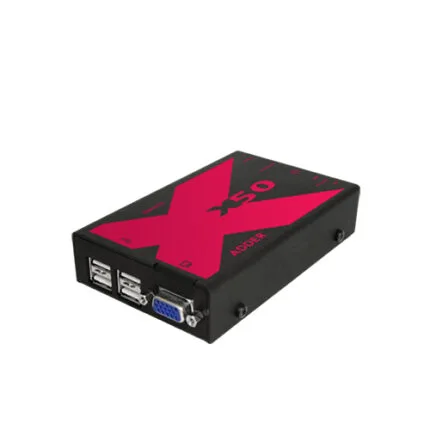 Adder Adder ADDERLink X50 Multiscreen - Dual VGA, USB, Audio, RS232 Extender Pair to 50 Meters Over Two CATx (X50-MS2) (X50-MS2) — ADDERLink ® X50 is compact in size and delivers uncompressed, lossles