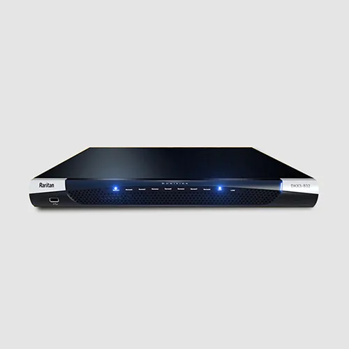 Raritan DKX3-808 (DKX3-808) — 8-port KVM-over-IP switch, 8 remote users, DVI local port, virtual media, dual power. For…