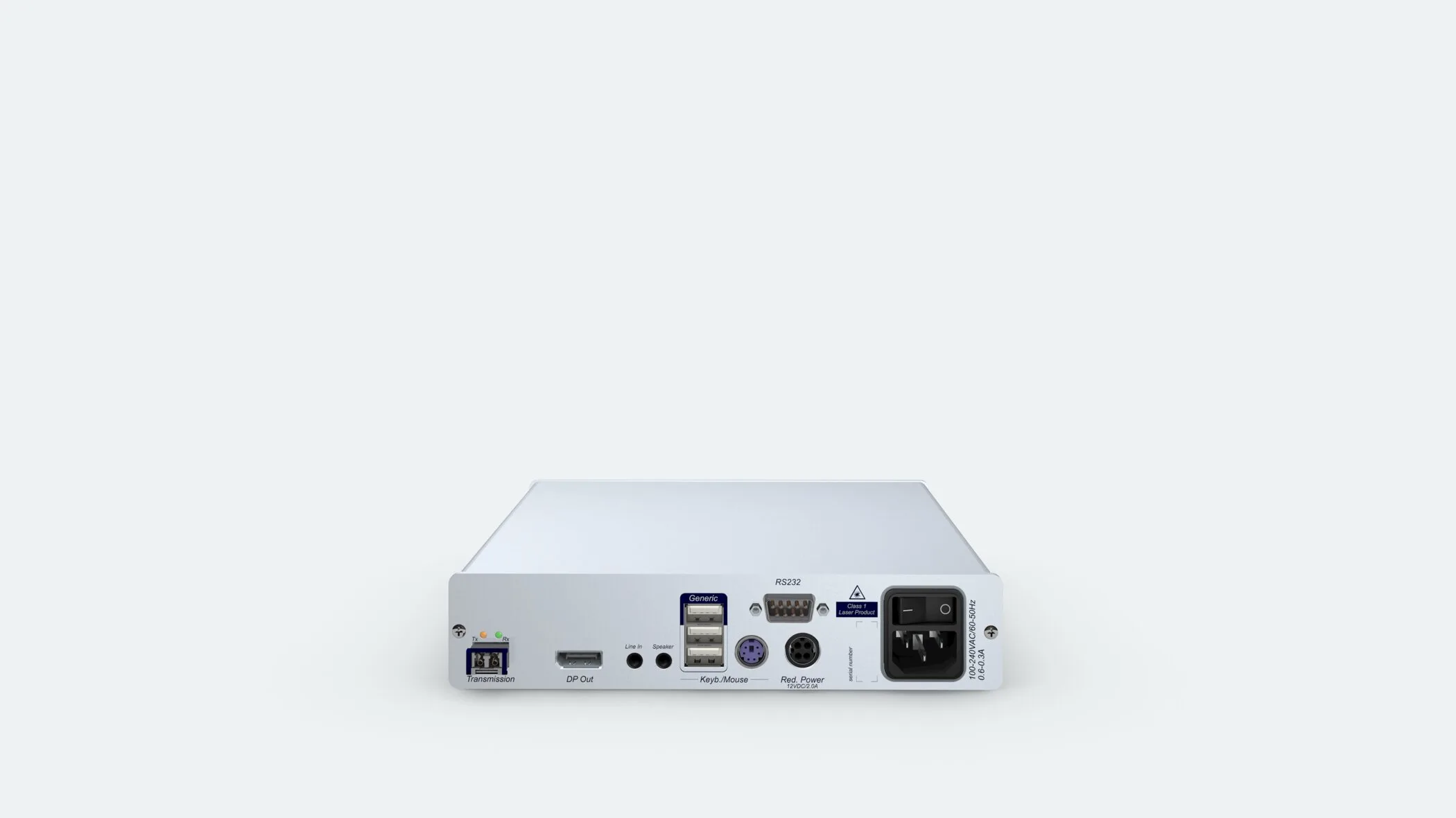 G&D DP1.2-Vision-Fiber(M)-AR-CON-2 (A1120306) (DP1.2-VISION-FIBER(M)-AR-CON-2) — Redundant console module to receive DisplayPort1.2 signals of 2 sources via fiber multimode