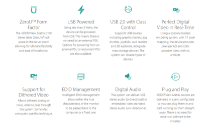 Adderview Matrix C network switch for data centre connectivity and server management