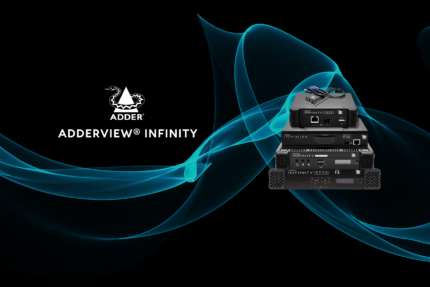Adder Infinity data centre KVM switch system with cables and connections displayed