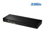 1U Rackmount KVM Switch over CATx, 1-User 8-Port