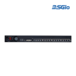 1U Rackmount KVM Switch over CATx, 1-User 16-Port