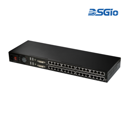1U Rackmount KVM Switch over CATx, 2-User 32-Port
