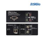 4K30 Dual Head HDMI KVM Extender, Single SM Fiber, 20Km