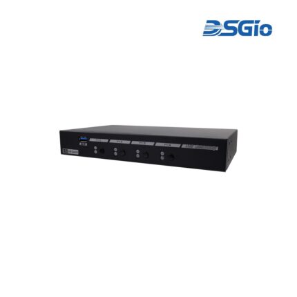 4-Port KM Switch with USB 3.0, USB Audio, Mouse Roaming