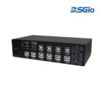 10-Port KM Switch with USB HID, Mouse Roaming