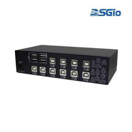 10-Port KM Switch with USB HID, Mouse Roaming