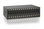 16-Slot Media Converter Chassis with Redundant PSU