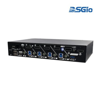 4-Port 4K60 DisplayPort KVM Switch with Seamless Switching, Scaler