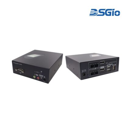4K30 Dual Head DP KVM Extender, Dual Duplex SC, MMF, 1Km