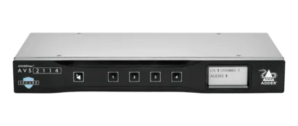 Adder Secure KVM Switch with USB, VGA and Card Reader 2 Port EAL4+ (AVSC1102) (AVSC1102) — ADDERView® Secure AVS 2114 – AVS-2114 – Secure KVM switch for sharing single-head DVI video, USB…
