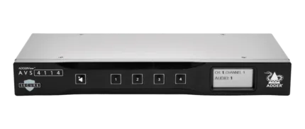 Adder Secure KVM Switch with USB, VGA and Card Reader 4 Port EAL4+ (AVSC1104) (AVSC1104) — ADDERView® Secure AVS 4114 – AVS-4114 – Secure KVM switch for sharing single-head 4K video, USB…