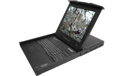 Adder AdderView RackDrawer 19" Screen, Integrated 16 port CatX1000 KVM Switch UK Keyboard (RD1916XX) (RD1916XX) — ADDERView® RDX 1000 — 1U rack-mounted KVM drawer with 19″ Samsung SXGA LCD panel. Inte