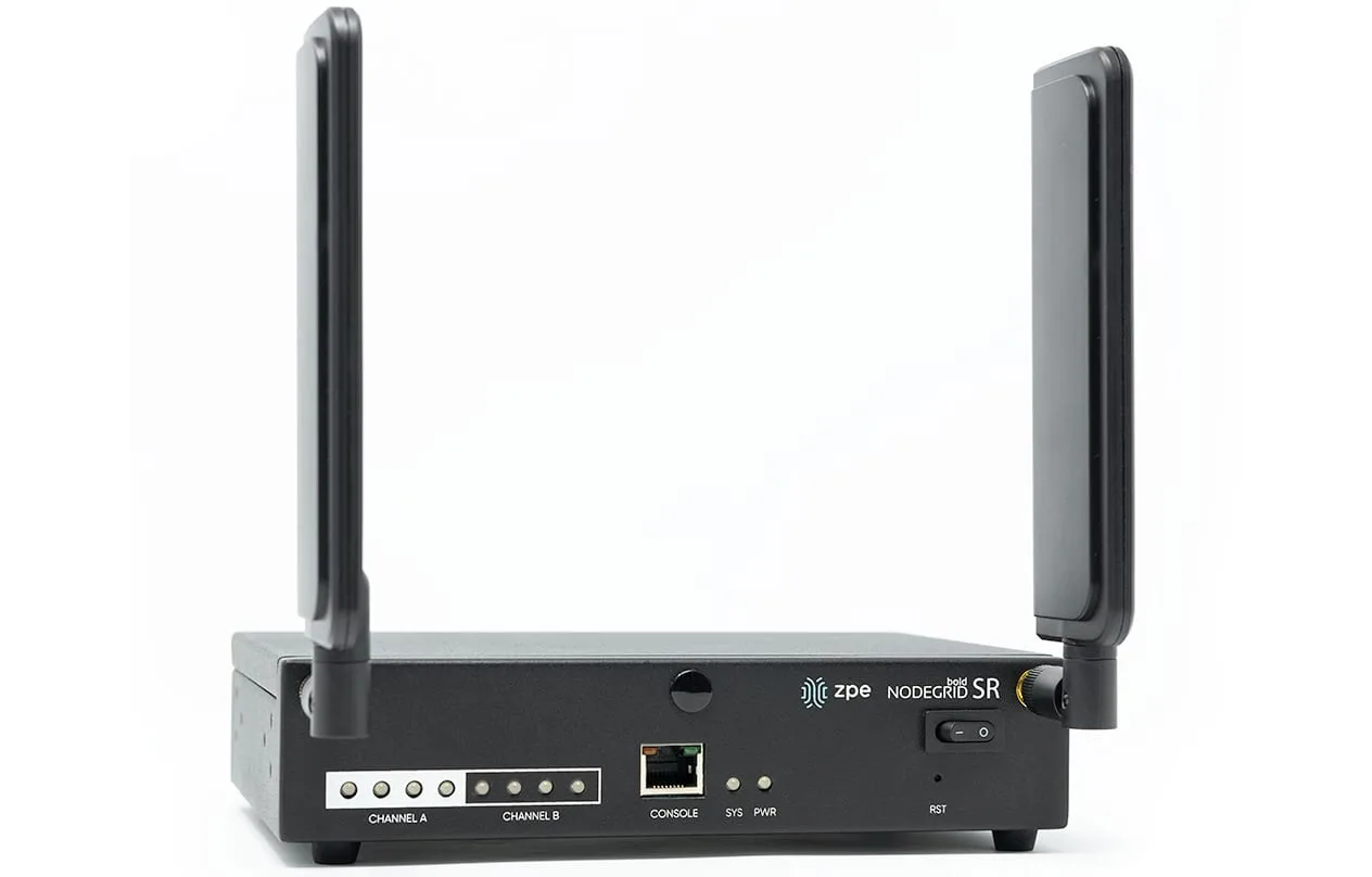 ZPE Systems Nodegrid Bold SR (ZPE-BSR-24-4G-W5-D128G-DC) (ZPE-BSR-24-4G-W5-D128G-DC) — ZPE Bold SR, 8x RJ45 Serial rolled, 5x GbE, 2-Core CPU, 4GB DDR3, 32GB SLC, 4G LTE (CAT12), Wi-Fi…