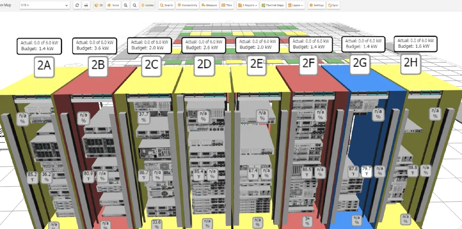 Sunbird DCIM dashboard