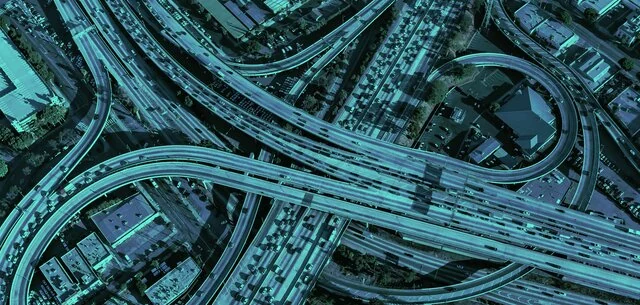 Traffic control centre managing a major road network