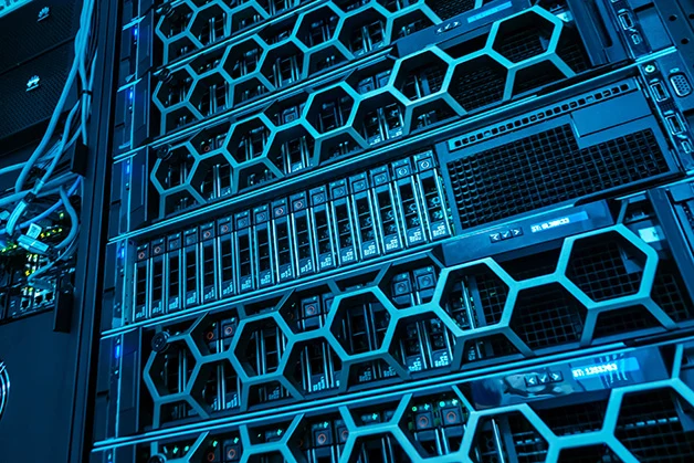 High-density AI server racks requiring intelligent power